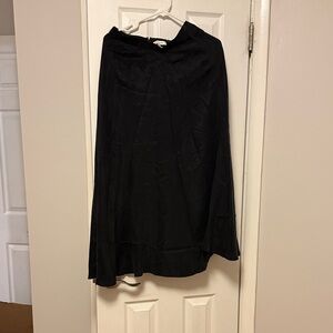 Favorite Daughter Black  Silky Maxi Skirt